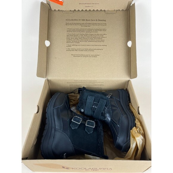 Koolaburra by UGG Imree Moto Boots Black Womens 5 Waterproof Insulated Shoes NWB - Picture 7 of 12